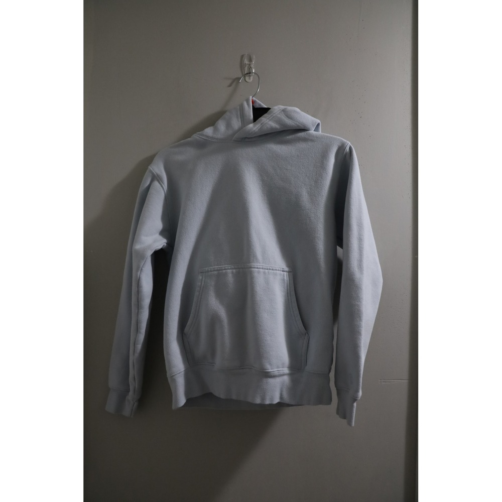 Tna Cozyaf Fleece Hoodie Light Blue Pullover Long Sleeve Kangaroo Pocket 2XS